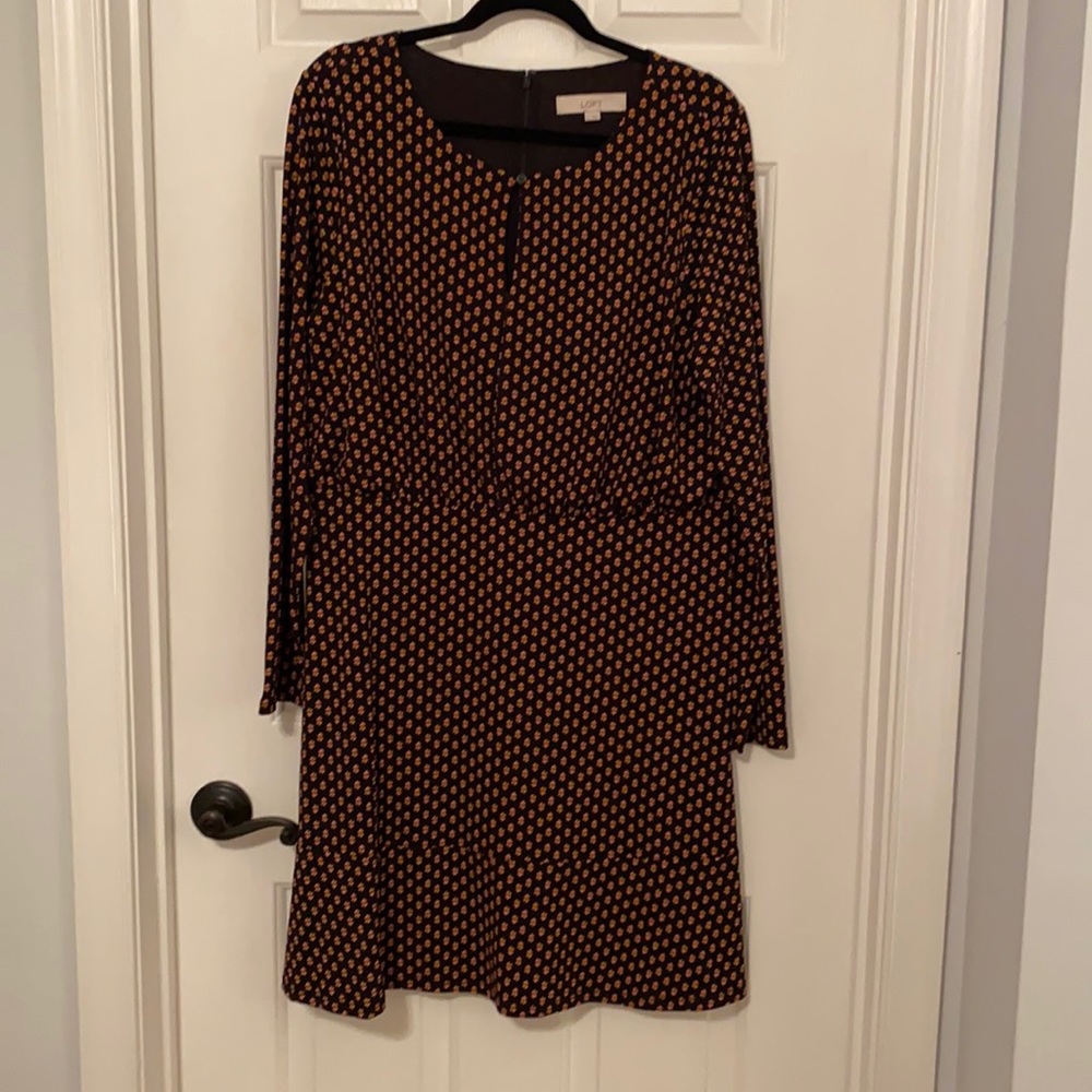 Loft long sleeve floral dress